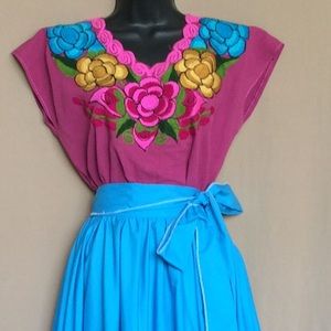 Beautiful Mexican blouse and skirt
